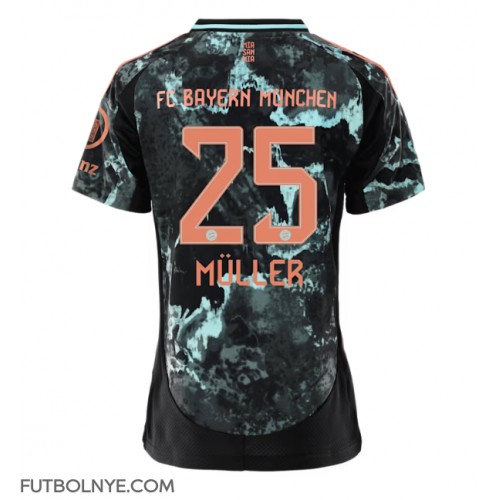 Camiseta Bayern Munich Thomas Muller #25 Visitante Equipación para mujer 2024-25 manga corta